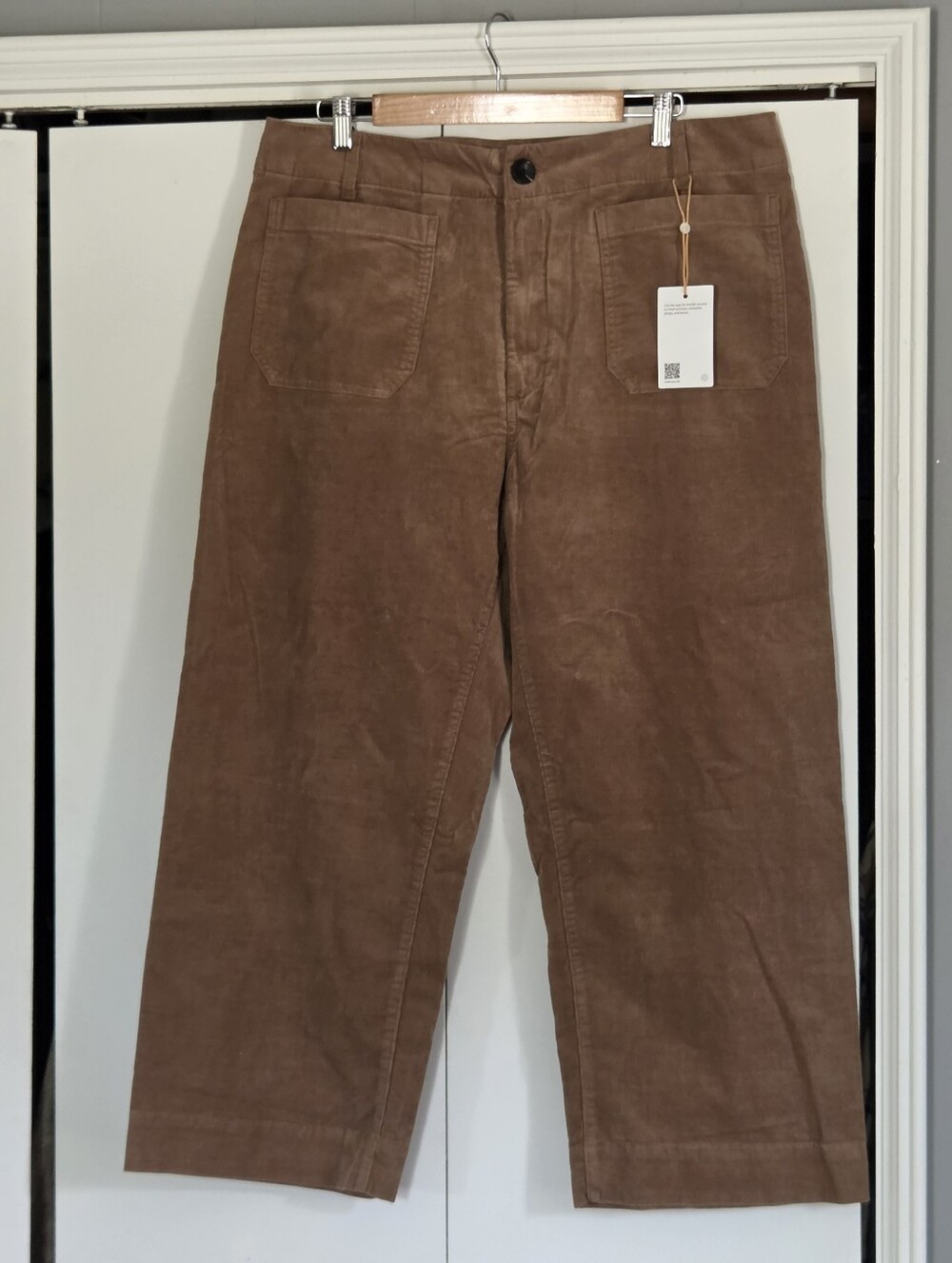 Quince Brown Corduroy Straight-Leg Pants - Picture 2 of 5